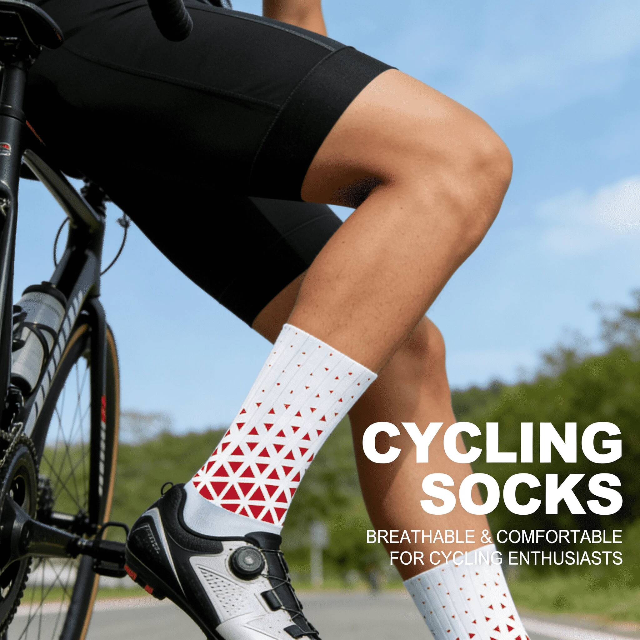 Cycling High Gear - 2026 Professional Anti-Slip Cycling Socks Sweat-Absorbent
