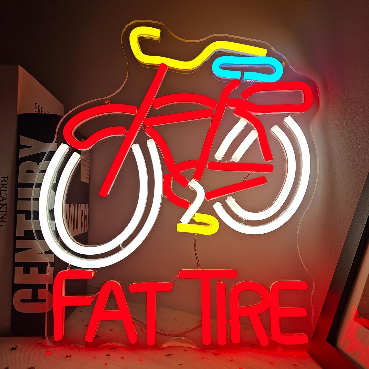 Cycling Gear Indoor - Fat Tire Bike LED Neon Sign