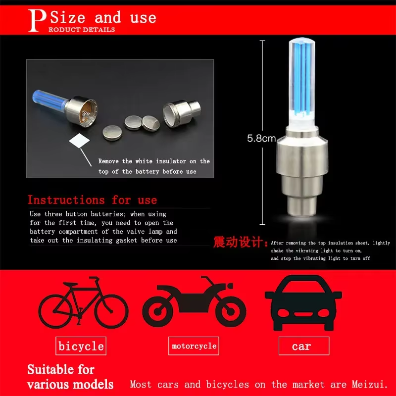 2PCS Bicycle Lights Motion Sen - Road Bike Tire ulasan dan harga