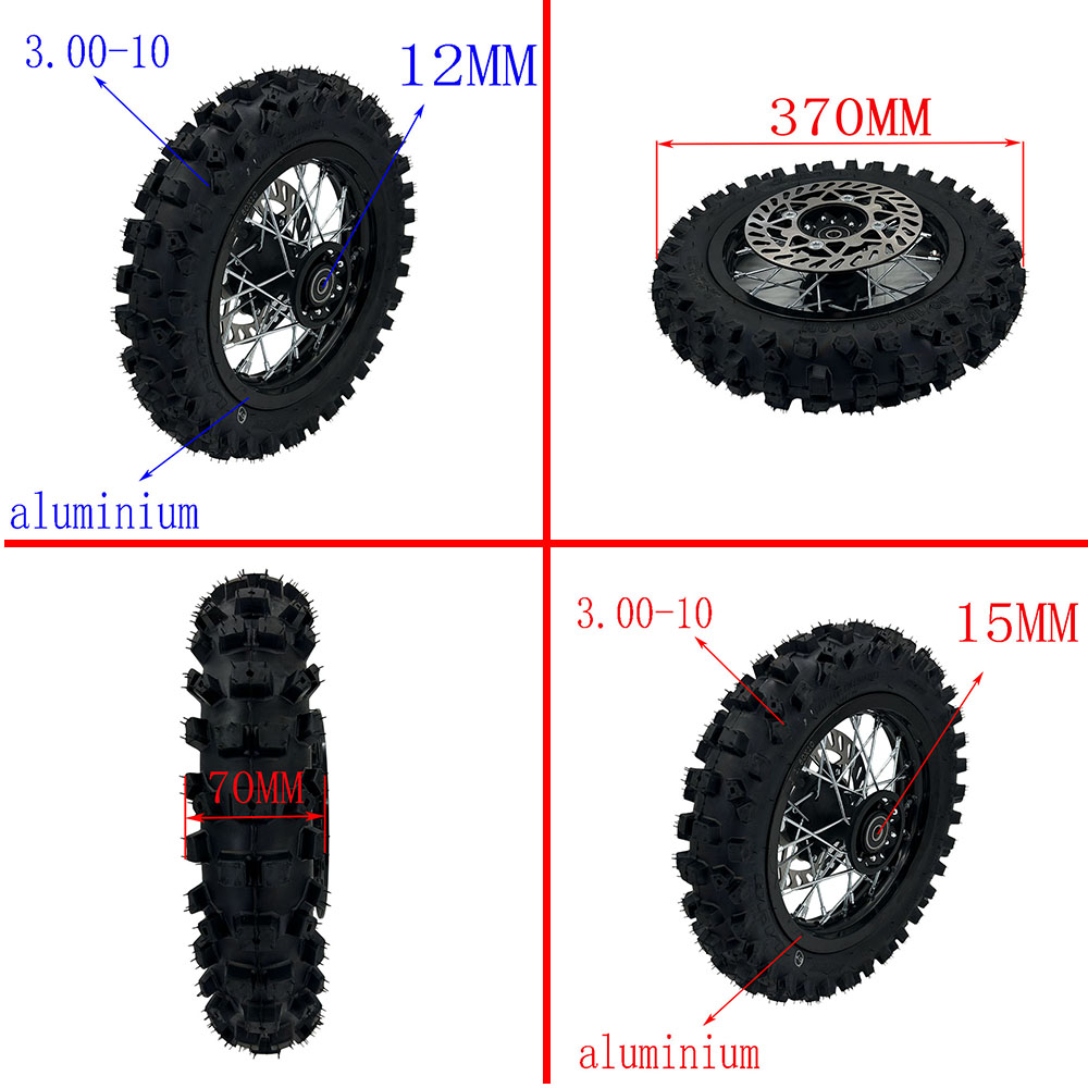 80/100-10 Front And Rear Wheel - Road Bike Tire ulasan dan harga
