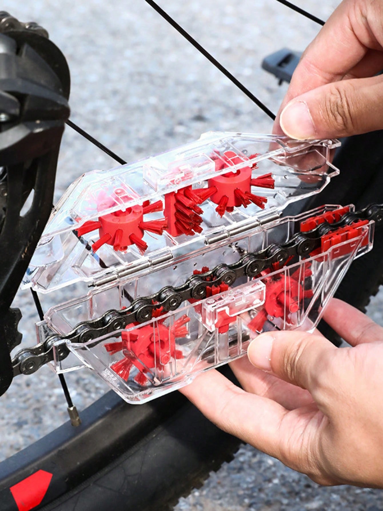1pc Bicycle Chain Cleaner Moun - Bicycle Chain Lubricant ulasan dan harga