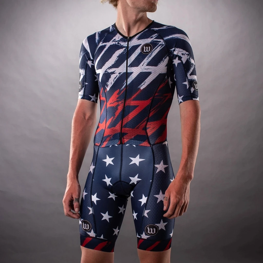 Wattie Ink Men Skinsuit Cyclin - Triathlon Cycling Kit ulasan dan harga