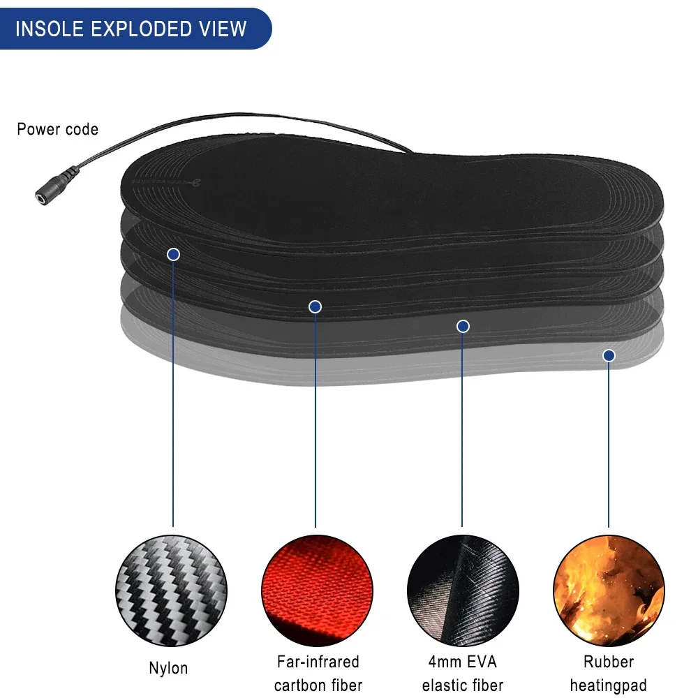 Warming Insoles Shoe USB Heate - Cycling Shoe Insoles ulasan dan harga